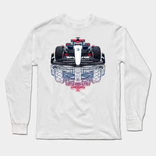 Car 3 Vector Sketch Long Sleeve T-Shirt